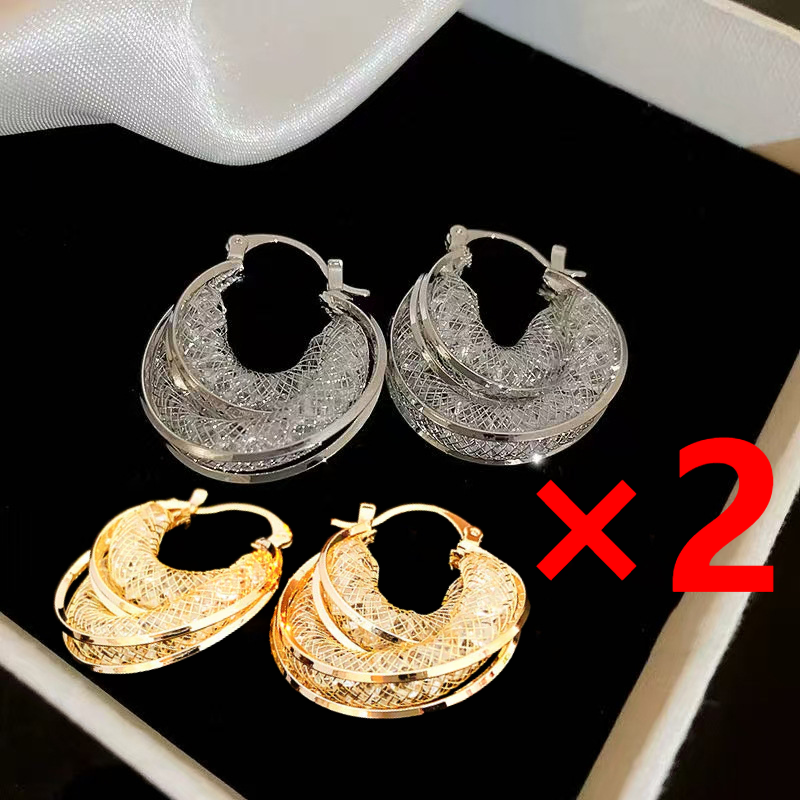 (Limited Time Discount 🔥 Last Day)Lymphatic Mesh crystal drop earrings