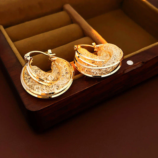 （Limited Time Discount 🔥 Last Day）Lymphatic Mesh crystal drop earrings